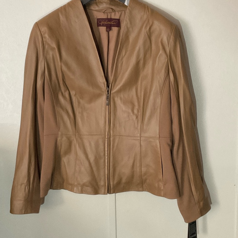 Hal Rubenstein Light Brown Leather Jacket
